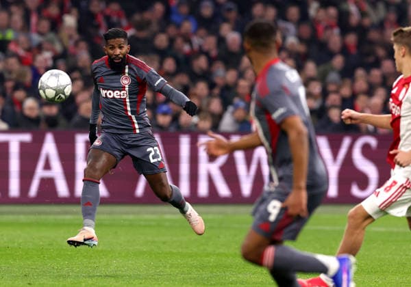 Rodinei of Olympiakos Piraeus during the match AFC Ajax Amsterdam vs Olympiacos Piraues at the Johan Cruijff ArenA for the UEFA Champions League season 2025-2026 in AMSTERDAM, Netherlands on 28 january 2026 -