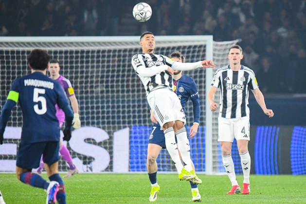 FOOTBALL : Paris Saint Germain vs Newcastle United - Ligue des Champions - Phase de Ligue - JournÃ e 8 - 28 01 2026 Jacob Ramsey (Newcastle United) ParisFrance  Copyright: xBaptistexAutissierx