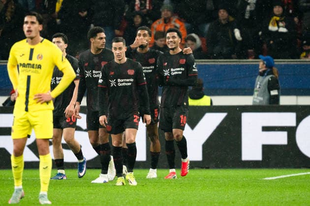UEFA Champions League 2025 26 Bayer 04 Leverkusen vs. Villarreal CF 8. Spieltag der Ligaphase Mittwoch, 28.01.2026 BayArena (Nordrhein-Westfalen, Deutschland) Tor zum 2:0 durch Malik Tillman ( 10) Jubel Freude Emotionen Torjubel Copyright: xCelinaxLeiersx