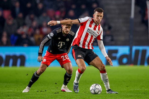 2026-01-28 PSV Eindhoven v FC Bayern Munich - UEFA Champions League 2025 26 League Phase MD8 EINDHOVEN, NETHERLANDS - JANUARY 28: Ivan Perisic of PSV Eindhoven looks on during the UEFA Champions League 2025 26 League Phase MD8 match between PSV Eindhoven and FC Bayern Munich at Philips Stadion on January 28, 2026 in Eindhoven, Netherlands. Eindhoven Philips Stadion Netherlands Content not available for redistribution in The Netherlands directly or indirectly through any third parties. Copyright: xBroerxvanxdenxBoomx