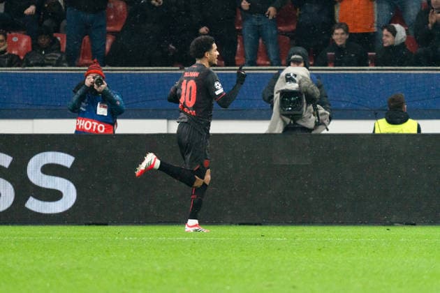 UEFA Champions League 2025 26 Bayer 04 Leverkusen vs. Villarreal CF 8. Spieltag der Ligaphase Mittwoch, 28.01.2026 BayArena (Nordrhein-Westfalen, Deutschland) Tor zum 2:0 durch Malik Tillman ( 10) Jubel Freude Emotionen Torjubel Copyright: xCelinaxLeiersx