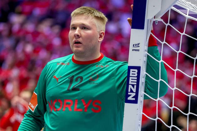 28.01.2026, Handball, Men s EHF EURO 2026, Dänemark - Norwegen, Jyske Bank Boxen in Herning, Dänemark, Main Round: Emil Nielsen (Denmark 12) Dänemark