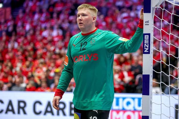 28.01.2026, Handball, Men s EHF EURO 2026, Dänemark - Norwegen, Jyske Bank Boxen in Herning, Dänemark, Main Round: Emil Nielsen (Denmark 12) Dänemark