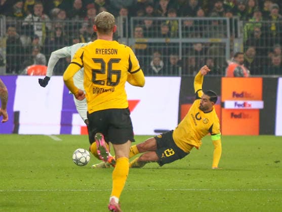 Fussball UEFA Champions League 2025 26, 8. Spieltag Ligaphase - Borussia Dortmund vs Inter Mailand - Signal Iduna Park-Stadion (Dortmund): Emre Can (Borussia Dortmund, 23) Dortmund Copyright: xAymanxAlahmedx