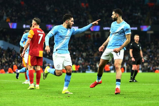 Manchester City v Galatasaray S.K., UEFA Champions League Rayan Cherki of Manchester City scores a GOAL 2-0 and celebrates during the Manchester City v Galatasaray S.K. UEFA Champions League MD8 match at the Etihad Stadium, Manchester, England on 28 January 2026 Credit: Luke Williams Every Second Media Editorial use only. All images are copyright Every Second Media Limited. No images may be reproduced without prior permission. Copyright: xIMAGO EveryxSecondxMediax ESM-1778-0023 LukexWilliamsx xEveryxSecondxMediax