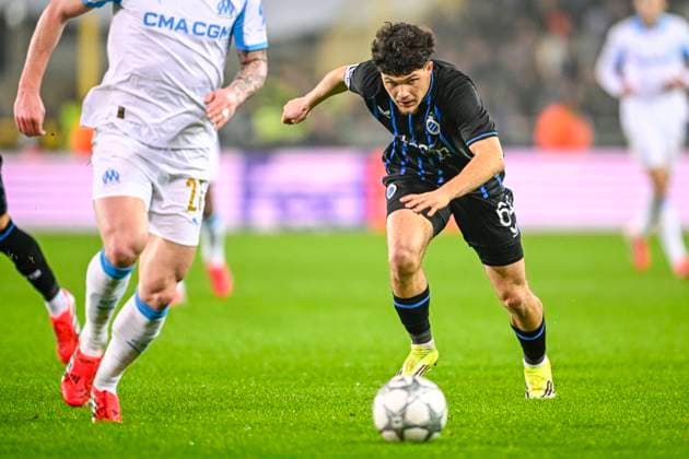 Club Brugge v Marseille - UEFA Champions League BRUGGE, BELGIUM - JANUARY 28 : Sabbe Kyriani defender of Club Brugge in action during the UEFA Champions League 2025 26 League Phase MD8 match between Club Brugge and Marseille on January 28, 2026 in Brugge, Belgium, 28 01 2026 Brugge Belgium  Copyright: xTomasxSiskx