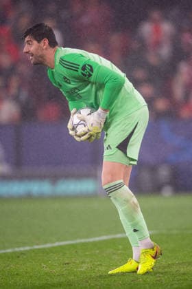 January 28, 2026, Lisbon, Lisbon, Portugal: LISBON, PORTUGAL - JANUARY 28: THIBAUT COURTOIS of Real Madrid CF is seen on action during the UEFA Champions League 2025 26 MD8 match between SL Benfica and Real Madrid CF, at Estadio do Lisboa e Benfica on January 28, 2026 in Lisbon, Portugal Lisbon Portugal - ZUMAl192 20260128_zsp_l192_022 Copyright: xMiguelxLemosx