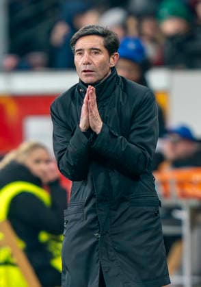 Marcelino (FC Villareal, Coach, Headcoach) Bayer 04 Leverkusen - FC Villareal, Leverkusen, BayArena, 28.01.2026, GER, Herren, UEFA Champions League, Season 2025-2026 UEFA regulations prohibit any use of photographs as image sequences and or quasi-video. Copyright: HMBxMedia xMarcoxBader