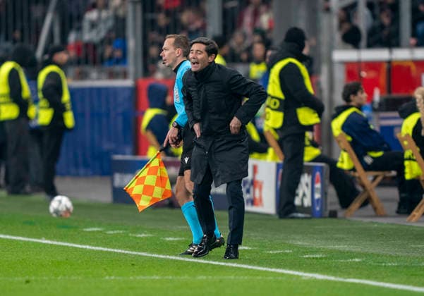 Marcelino (FC Villareal, Coach, Headcoach) Bayer 04 Leverkusen - FC Villareal, Leverkusen, BayArena, 28.01.2026, GER, Herren, UEFA Champions League, Season 2025-2026 UEFA regulations prohibit any use of photographs as image sequences and or quasi-video. Copyright: HMBxMedia xMarcoxBader