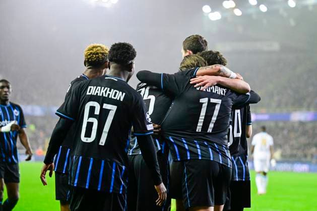 Club Brugge v Marseille - UEFA Champions League BRUGGE, BELGIUM - JANUARY 28 : Vermant Romeo forward of Club Brugge celebrates after scoring during the UEFA Champions League 2025 26 League Phase MD8 match between Club Brugge and Marseille on January 28, 2026 in Brugge, Belgium, 28 01 2026 Brugge Belgium  Copyright: xJanxDexMeuleneirx