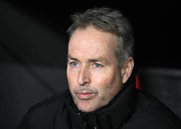 28.01.2025, xophax, Fussball , UEFA Champions League , 2025 2026 , Bayer Leverkusen gegen FC Villarreal. Trainer Kasper Hjulmand (Bayer 04 Leverkusen ) Leverkusen