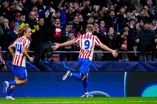 January 28, 2026, Madrid, Madrid, Spain: Alexander Sorloth of Atletico de Madrid celebrates a goal during the UEFA Champions League 2025 26 League Phase MD8 match between Atletico de Madrid and FK Bodo Glimt at Riyadh Air Metropolitano stadium on January 28, 2026 in Madrid, Spain. Madrid Spain - ZUMAa181 20260128_zaa_a181_080 Copyright: xOscarxJ.xBarrosox