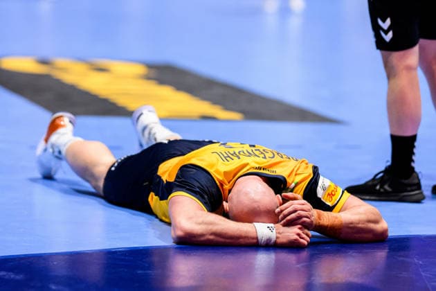 260128 Oscar Bergendahl of Sweden during the EHF European Handball Championship main round match between Switzerland and Sweden on January 28, 2026 in Malmö. nPhoto: Petter Arvidson BILDBYRAN kod PA PA1145 handball handboll handball handbolls-em 2026 schweiz sverige sweden ehf european handball championship switzerland bbeng bbauto Copyright: PETTERxARVIDSON BB260128PA186