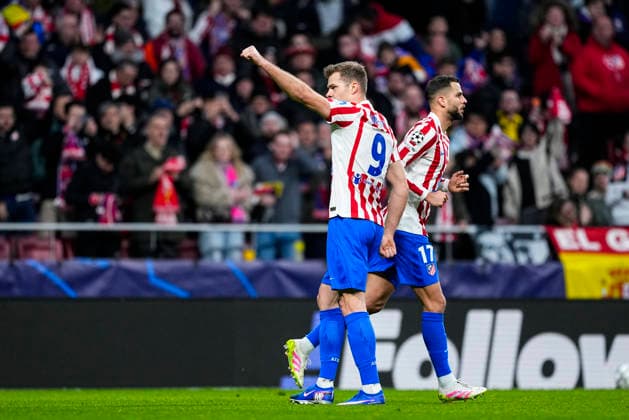 January 28, 2026, Madrid, Madrid, Spain: Alexander Sorloth of Atletico de Madrid celebrates a goal during the UEFA Champions League 2025 26 League Phase MD8 match between Atletico de Madrid and FK Bodo Glimt at Riyadh Air Metropolitano stadium on January 28, 2026 in Madrid, Spain. Madrid Spain - ZUMAa181 20260128_zaa_a181_127 Copyright: xOscarxJ.xBarrosox