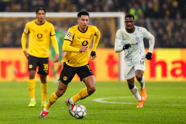 DORTMUND, GERMANY - JANUARY 28: Jobe Bellingham of Borussia Dortmund dribbles with the ball during the UEFA Champions League 2025 26 League Phase MD8 match between Borussia Dortmund and FC Internazionale Milano at BVB Stadion Dortmund on January 28, 2026 in Dortmund, Germany. (Photo by Rene Nijhuis) SPO  Copyright: xRenexNijhuis