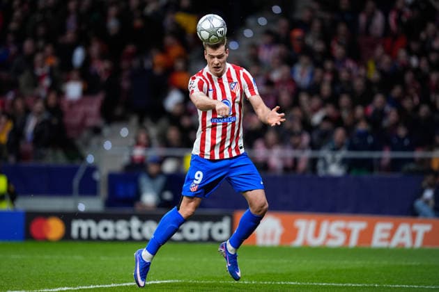 January 28, 2026, Madrid, Madrid, Spain: Alexander Sorloth of Atletico de Madrid shoots during the UEFA Champions League 2025 26 League Phase MD8 match between Atletico de Madrid and FK Bodo Glimt at Riyadh Air Metropolitano stadium on January 28, 2026 in Madrid, Spain. Madrid Spain - ZUMAa181 20260128_zaa_a181_141 Copyright: xDennisxAgyemanx