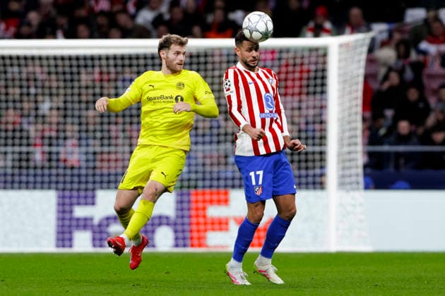 UEFA champions league - Atletico de Madrid vs FK Bodo Glimt MADRID,SPAIN - 28 January:David Hancko of Atletico de Madrid in action during UEFA champions league 2025 26 match between Atletico de Madrid and FK Bodo Glimt at Riyadh Air Metropolitano Stadium. (Photo by Guille Martinez f22photo) Madrid Riyadh Air Metropolitano Stadium Spain Copyright: xGuillermoxMartinezx