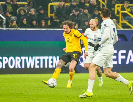 Fussball UEFA Champions League 2025 26, 8. Spieltag Ligaphase - Borussia Dortmund vs Inter Mailand - Signal Iduna Park-Stadion (Dortmund): Fabio Silva Fabio Silva (Borussia Dortmund, 21) Dortmund Copyright: xAymanxAlahmedx