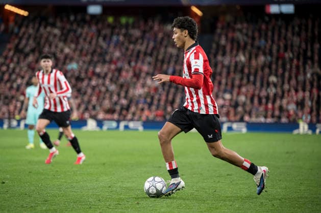 UEFA Champions League Athletic Club vs Sporting Clube de Portugal Selton Sanchez of Athletic Club in action during Champions League 2025-26 League phase match between Athletic Club and Sporting Clube de Portugal at San mames stadium. Bilbo (Basque Country). January 28, 2026. (Gari Garaialde Bostok Photo) Bilbao Bizkaia Spain Editorial Use Only  Copyright: xGarikoitzxGaraialdex xBostokxPhotox Bostok Photo GarixGaraialdex GG2601280551