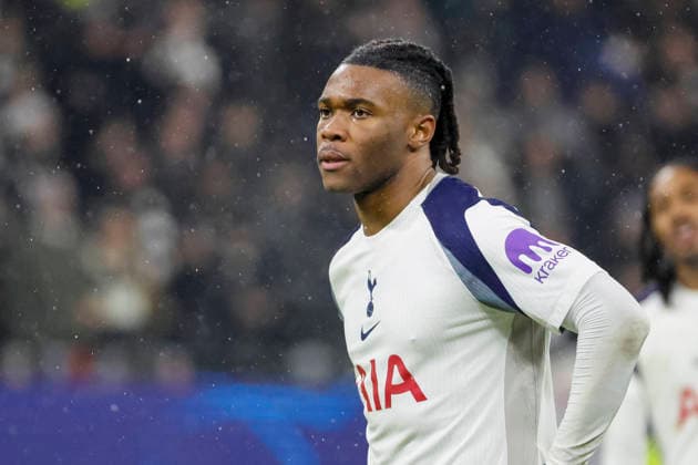 Destiny Udogie (Tottenham Hotspur, 13) , Deutschland, Fussball, UEFA Champions League, 8. Spieltag, 2025 2026, Eintracht Frankfurt vs. Tottenham Hotspur, 28.01.2026, Frankfurt am Main Deutsche-Bank-Park Deutschland Copyright: xGrantxHubbsx