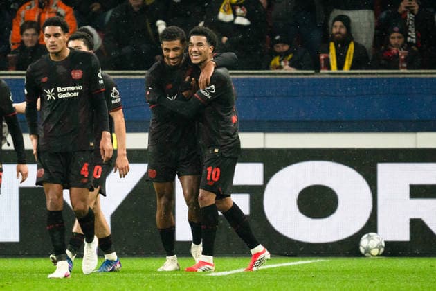 UEFA Champions League 2025 26 Bayer 04 Leverkusen vs. Villarreal CF 8. Spieltag der Ligaphase Mittwoch, 28.01.2026 BayArena (Nordrhein-Westfalen, Deutschland) Tor zum 2:0 durch Malik Tillman ( 10) Jubel Freude Emotionen Torjubel LoÃ¯c BadÃ ( 5) Copyright: xCelinaxLeiersx