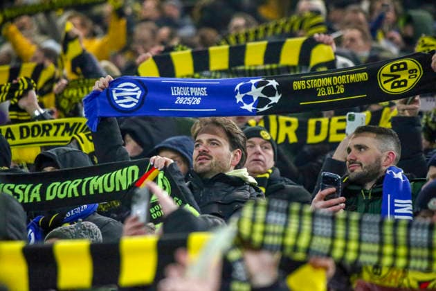 Fussball UEFA Champions League 2025 26, 8. Spieltag Ligaphase - Borussia Dortmund vs Inter Mailand - Signal Iduna Park-Stadion (Dortmund): Dortmund Copyright: xAymanxAlahmedx