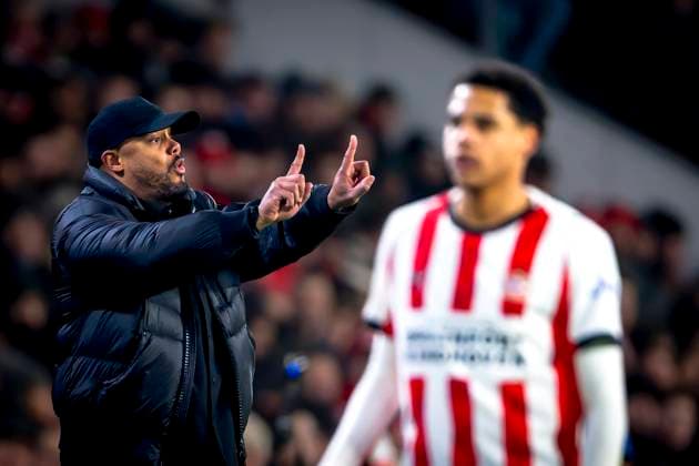 SC Bayern Munchen trainer Vincent Kompany during the match PSV Eindhoven vs FC Bayern Munchen at the Philips stadium for the Champions League - League phase - Matchday 8 season 2025-2026 in EINDHOVEN, Netherlands on 28 01 2026, (Photo by Marcel van Dorst EYE4IMAGES) - *** SC Bayern Munchen trainer Vincent Kompany during the match PSV Eindhoven vs FC Bayern Munchen at the Philips stadium for the Champions League League phase Matchday 8 season 2025 2026 in EINDHOVEN, Netherlands on 28 01 2026, Photo by Marcel van Dorst EYE4IMAGES
