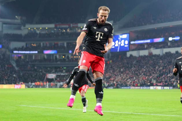 Harry Kane (FC Bayern Muenchen) bejubelt seinen Treffer zum 1:2, UEFA Champions League 2025 26 League Phase MD8, PSV Eindhoven v FC Bayern München, PSV Stadion am 28. January 2026 in Eindhoven, Niederlande. (Foto von Marco Steinbrenner DeFodi Images) Harry Kane (FC Bayern Muenchen) celebrates after scoring his teams second goal, UEFA Champions League 2025 26 League Phase MD8, PSV Eindhoven v FC Bayern München, PSV Stadion, January 28, 2026 in Eindhoven, Netherlands. (Photo by Marco Steinbrenner DeFodi Images) -