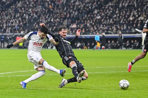 Dominic Solanke (Tottenham Hotspur) scores his team s second goal during the UEFA Champions League 2025 26 League Phase MD8 match between Eintracht Frankfurt and Tottenham Hotspur at Frankfurt Stadion on January 28, 2026 in Frankfurt am Main, Germany. (Photo by Harry Langer DeFodi Images) -