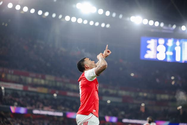 Champions League 2025 26 League Stage Arsenal v Kairat Almaty Emirates Stadium 28.01.2026 Gabriel Jesus of Arsenal is subbed on Champions League 2025 26 League Stage Arsenal v Kairat Almaty Emirates Stadium 28.01.2026 Photograph By Marc Aspland The Times  Copyright: xMarcxAsplandx NINTCHDBPICT001054839353