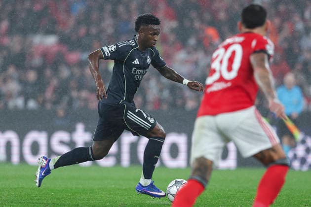 January 28, 2026, Lisbon, Lisbon, Portugal: Vinicius Junior of Real Madrid CF in action during the UEFA Champions League 2025 26 League Phase MD8 match between SL Benfica and Real Madrid C.F. at Estadio do Lisboa e Benfica on January 28, 2026 in Lisbon, Portugal. Lisbon Portugal - ZUMAa181 20260128_zaa_a181_238 Copyright: xIrinaxR.xHipolitox