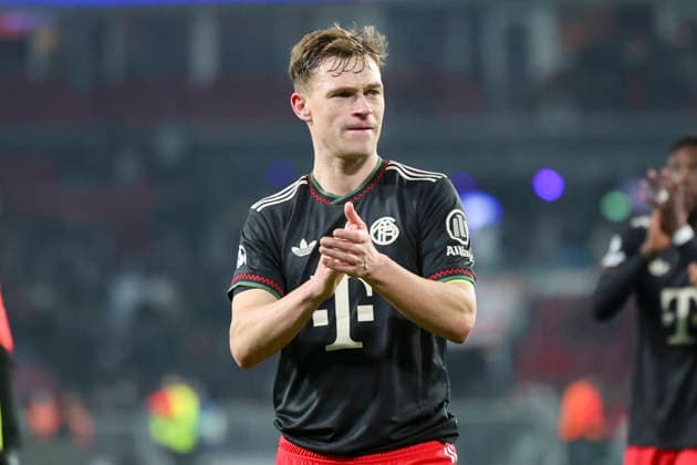 Joshua Kimmich (FC Bayern Muenchen) jubelt, UEFA Champions League 2025 26 League Phase MD8, PSV Eindhoven v FC Bayern München, PSV Stadion am 28. January 2026 in Eindhoven, Niederlande. (Foto von Marco Steinbrenner DeFodi Images) Joshua Kimmich (FC Bayern Muenchen) cheers, UEFA Champions League 2025 26 League Phase MD8, PSV Eindhoven v FC Bayern München, PSV Stadion, January 28, 2026 in Eindhoven, Netherlands. (Photo by Marco Steinbrenner DeFodi Images) -