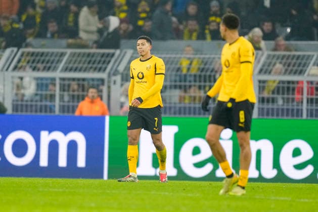 Jobe Bellingham (Borussia Dortmund) looks dejected during the UEFA Champions League 2025 26 League Phase MD8 match between Borussia Dortmund and FC Internazionale Milano at BVB Stadion Dortmund on January 28, 2026 in Dortmund, Germany. (Photo by Alex Gottschalk DeFodi Images) -