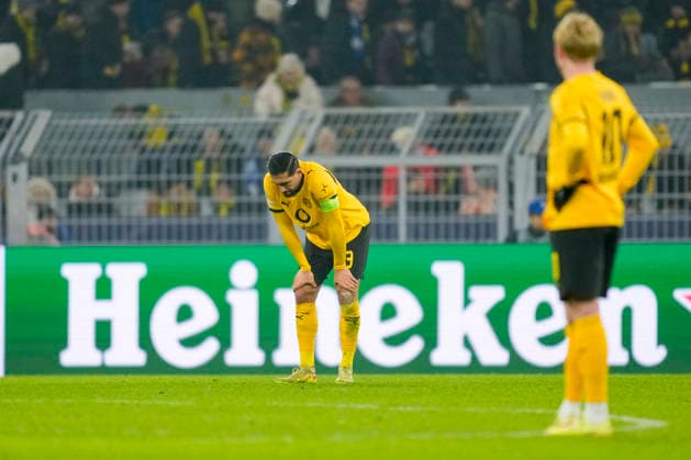 Emre Can (Borussia Dortmund) looks dejected during the UEFA Champions League 2025 26 League Phase MD8 match between Borussia Dortmund and FC Internazionale Milano at BVB Stadion Dortmund on January 28, 2026 in Dortmund, Germany. (Photo by Alex Gottschalk DeFodi Images) -