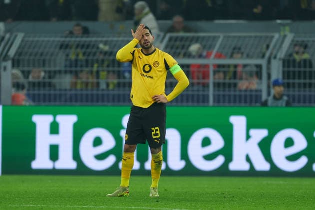 UEFA Champions League - Borussia Dortmund - Inter Mailand am 28.01.2026 im Signal Iduna Park in Dortmund Emre Can (Dortmund 23) unzufrieden, enttäuscht, enttaeuscht, niedergeschlagen.