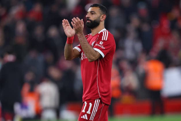 Liverpool FC v Qarabag FK - UEFA Champions League 2025 26 League Phase MD8 Mohamed Salah of Liverpool applauds the fans after the UEFA Champions League 2025 26 League Phase MD8 match between Liverpool FC and Qarabag FK at Anfield on January 28, 2026 in Liverpool, England. WARNING! This Photograph May Only Be Used For Newspaper And Or Magazine Editorial Purposes. May Not Be Used For Publications Involving 1 player, 1 Club Or 1 Competition Without Written Authorisation From Football DataCo Ltd. For Any Queries, Please Contact Football DataCo Ltd on +44 (0) 207 864 9121 Liverpool Anfield England United Kingdom Copyright: xAllstarxPicturexLibraryxLtdx