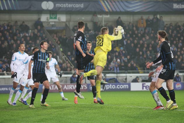 FOOTBALL : Club Brugge vs Olympique de Marseille - UEFA Ligue des Champions - 28 01 2026 Simon MIGNOLET (Club Brugge) lors du match Club Brugge vs Olympique de Marseille, UEFA Ligue des Champions phase de Ligue J8, Jan Breydelstation Bruges, le 28 janvier 2026 - photo Laurent Sanson PsnewZ  Copyright: xLaurentxSANSONx xPsnewZx