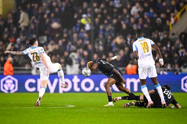Club Brugge v Marseille - UEFA Champions League BRUGGE, BELGIUM - JANUARY 28 : Onyedika Nwadike Raphael midfielder of Club Brugge in action during the UEFA Champions League 2025 26 League Phase MD8 match between Club Brugge and Marseille on January 28, 2026 in Brugge, Belgium, 28 01 2026 Brugge Belgium  Copyright: xTomasxSiskx