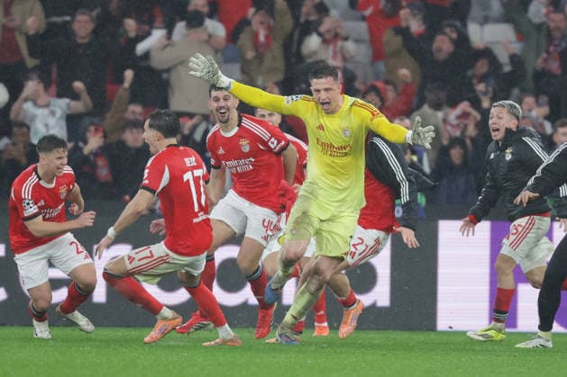 2026.01.28 xfsx , Footballl, UEFA Champions League 2025 26, SL Benfica - Real Madrid v.l. goalkeeper Anatoliy Trubin (Sl Benfica ,1) feiert sein Siegtor zum 4:2 gegen Real Madrid Copyright: HMBxMedia FernandoxSoares