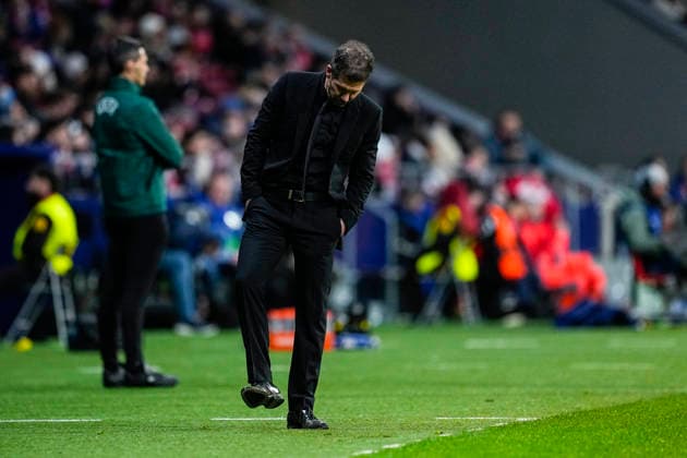 January 28, 2026, Madrid, Madrid, Spain: Diego Pablo Simeone, head coach of Atletico de Madrid, looks on during the UEFA Champions League 2025 26 League Phase MD8 match between Atletico de Madrid and FK Bodo Glimt at Riyadh Air Metropolitano stadium on January 28, 2026 in Madrid, Spain. Madrid Spain - ZUMAa181 20260128_zaa_a181_360 Copyright: xOscarxJ.xBarrosox