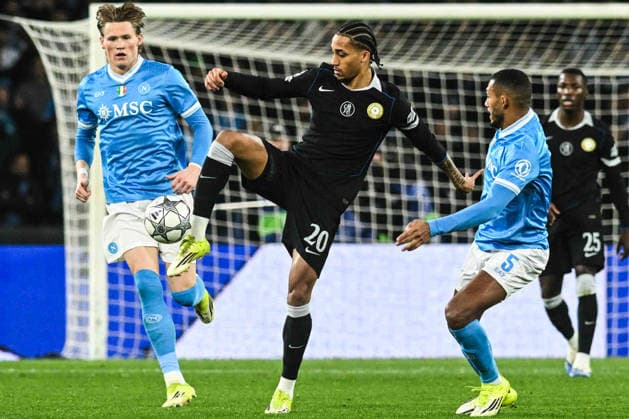 Joao Pedro of Chelsea FC in action during the Uefa Champions League between SSC Napoli vs Chelsea FC :Agostino Gemito PA  Copyright: xDaniloxGemito IPAxSportx xipa-agency.netx xx IPA_70678502 IPA_Agency_IPA70678502