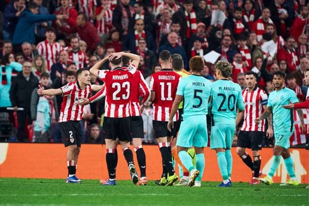 UEFA Champions League opening phase soccer match between Athletic Club and Sporting CP at San Mames stadium in Bilbao, Spain, Wednesday, Jan. 28, 2026. 900 Cordon Press  900 CordonxPress LOF - UEFA Champions League Athletic Club vs Sporting CP