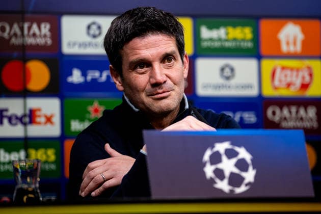 DORTMUND, GERMANY - JANUARY 28: FC Internazionale head coach Cristian Chivu attends a press conference, PK, Pressekonferenz after the UEFA Champions League 2025 26 League Phase MD8 match between Borussia Dortmund and FC Internazionale Milano at BVB Stadion Dortmund on January 28, 2026 in Dortmund, Germany. (Photo by Rene Nijhuis) SPO  Copyright: xRenexNijhuis