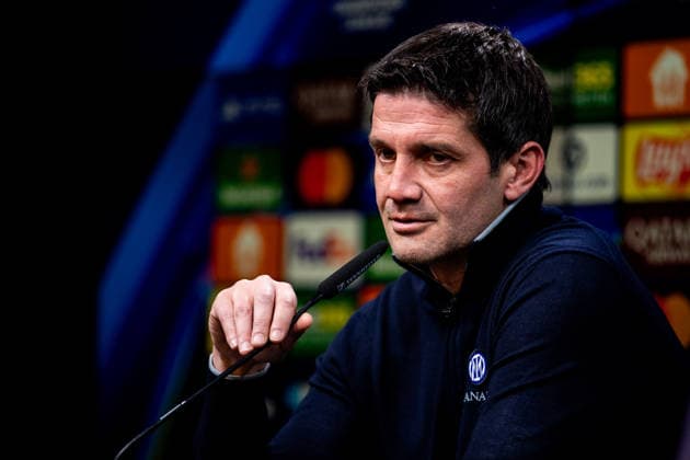 DORTMUND, GERMANY - JANUARY 28: FC Internazionale head coach Cristian Chivu attends a press conference, PK, Pressekonferenz after the UEFA Champions League 2025 26 League Phase MD8 match between Borussia Dortmund and FC Internazionale Milano at BVB Stadion Dortmund on January 28, 2026 in Dortmund, Germany. (Photo by Rene Nijhuis) SPO  Copyright: xRenexNijhuis