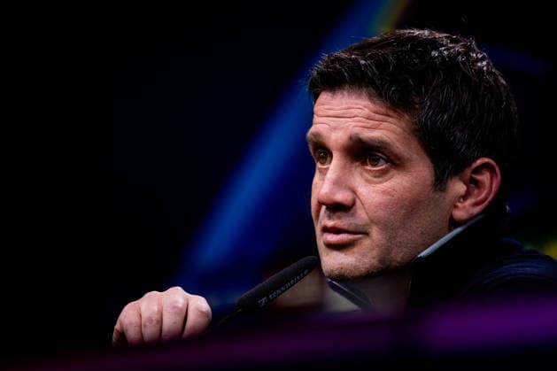 DORTMUND, GERMANY - JANUARY 28: FC Internazionale head coach Cristian Chivu attends a press conference, PK, Pressekonferenz after the UEFA Champions League 2025 26 League Phase MD8 match between Borussia Dortmund and FC Internazionale Milano at BVB Stadion Dortmund on January 28, 2026 in Dortmund, Germany. (Photo by Rene Nijhuis) SPO  Copyright: xRenexNijhuis