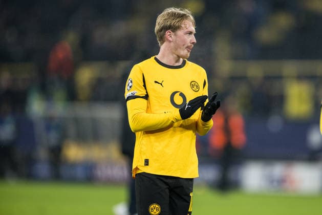 DORTMUND, GERMANY - JANUARY 28: Julian Brandt (Borussia Dortmund, 10) frustrated after the UEFA Champions League match between Borussia Dortmund vs. FC Internazionale Milano at Signal Iduna Park on matchday 8 of the UEFA Champions League on January 28, 2026 in Dortmund, Germany. North Rhine Westphalia Germany Copyright: xSteffiexWunderlx