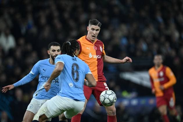 Manchester City v Galatasaray - UEFA Champions League MANCHESTER, UNITED KINGDOM - JANUARY 28: Sallai (7) of Galatasaray in action during the UEFA Champions League match between Manchester City and Galatasaray at Etihad Stadium in Manchester, United Kingdom, on January 28, 2026. Rasid Necati Aslim Anadolu Manchester United, ManU Kingdom. Editorial use only. Please get in touch for any other usage.  Copyright: x2026xAnadoluxRasidxNecatixAslimx