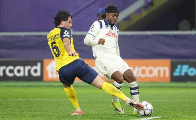 a soccer game between Belgian Royale Union Saint-Gilloise and Italian Atalanta Bergamo, on Wednesday 28 January 2026 in Brussels, on the eight day of the League phase of the UEFA Champions League tournament. VIRGINIExLEFOUR  x159389072x