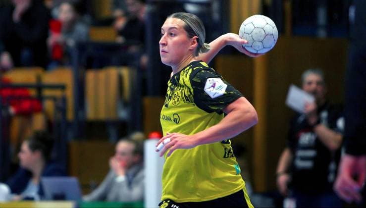Dana Bleckmann (Dortmund) Handball Frauen 1.Bundesliga 2025 26 BSV Sachsen Zwickau - Borussia Dortmund 29:30 am 28.1.2026 in der Sparkassen-Arena Zwickau Handball Frauen 1.Bundesliga 2025 26 BSV Sachsen Zwickau - Borussia Dortmund 29:30 am 28.1.2026 in der Sparkassen-Arena Zwickau BSV Sachsen Zw ickau - Borussia Dortmund