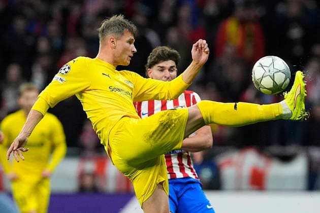ATLETICO DE MADRID v FK BODO GLIMT. CHAMPIONS LEAGUE 2025 2026. ROUND 8 MATCH. FK Bodo Glimt s Odin Bjortuft during Champions League 2025 2026, Round 8 match. January 28 ,2026. (ALTERPHOTOS Acero) MadridSpain  Copyright: xAcerox